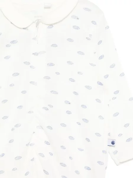 Piżama dziecięca Petit Bateau biała