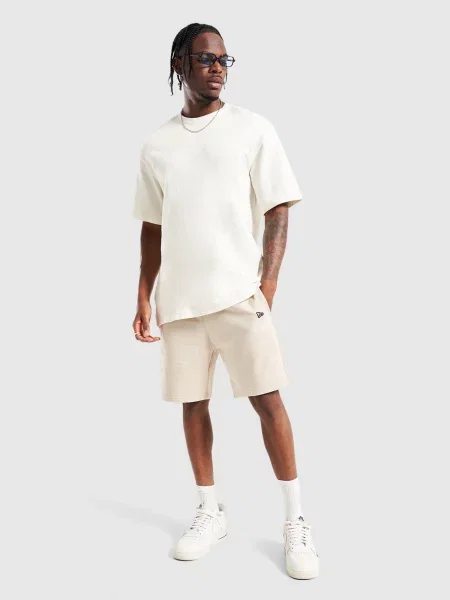 New Era Szorty Regular beżowe
