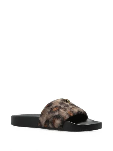 Papuci Kurt Geiger London cu imagine cu model leopard maro