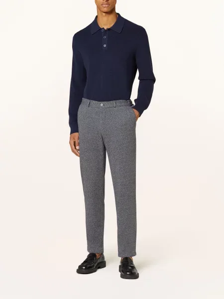 Paul Spodnie Garniturowe Extra Slim Fit blau granatowe