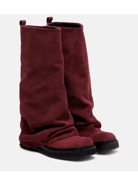 Škornji The Attico iz semiša bordo