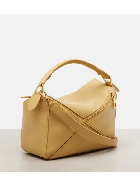 Top Loewe din piele galben