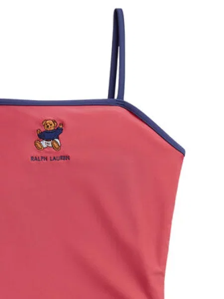 Jednodílné plavky Polo Ralph Lauren růžové