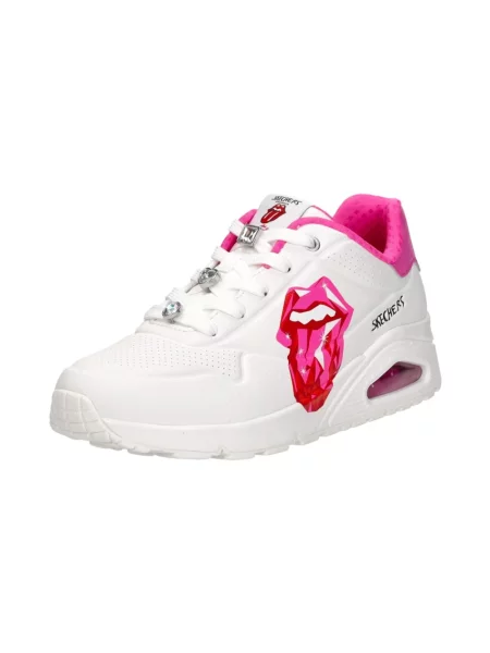 Sneakersy Skechers z kamieniami białe