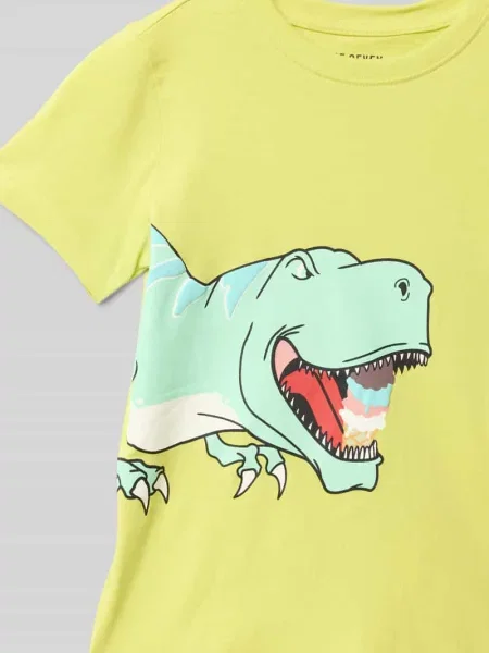 T-shirt z nadrukowanym motywem Blue Seven żółta