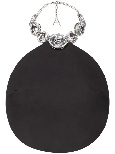 Bluzka Area wełniana z kryształkami czarna