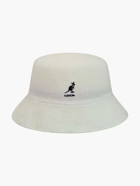 Kangol pălărie Bermuda Bucket alb