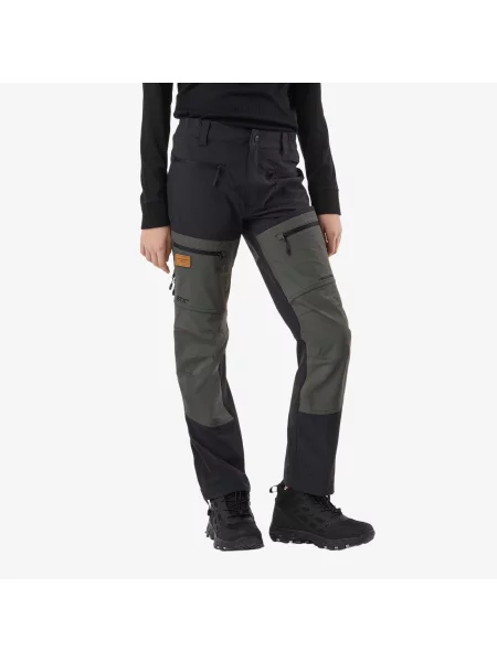 Spodnie Outdoor Wędrówki Dziecko Lofoten Wodoodporny czarne