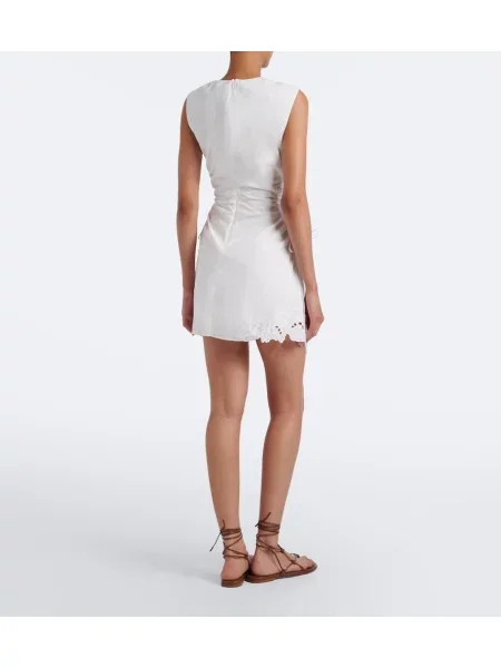 Rochie Sir cu volane alb