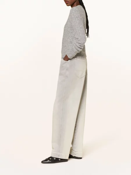 Closed Wide Leg Džíny Deni-X rock grey šedé