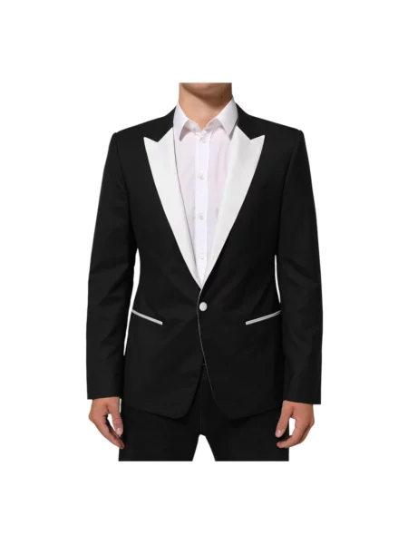 Garnitur Dolce And Gabbana wełniany czarny