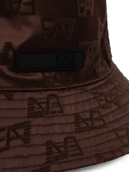Šešir Ea7 Emporio Armani s autogramom smeđa