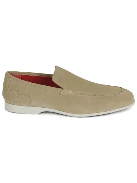 Pantofi Jeffery West din velur bej