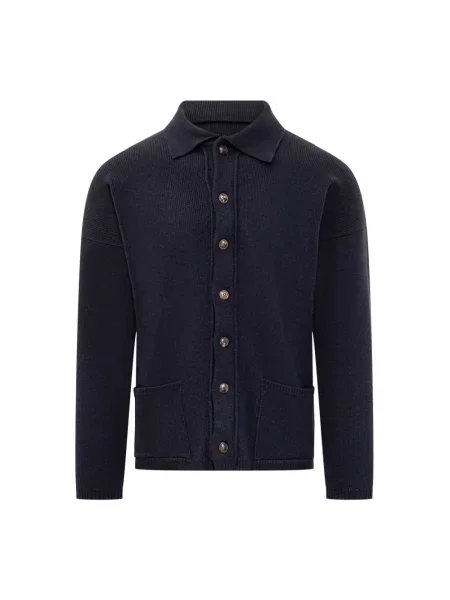 Kardigan Rakki wełniany niebieski