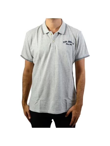 Polo majica Pepe Jeans siva