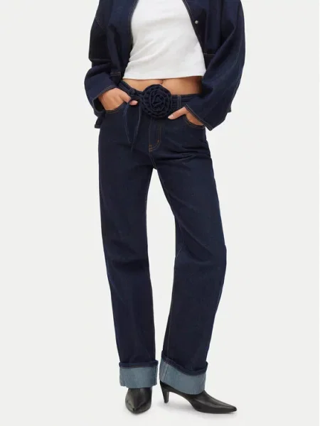 Hlače Vero Moda modra
