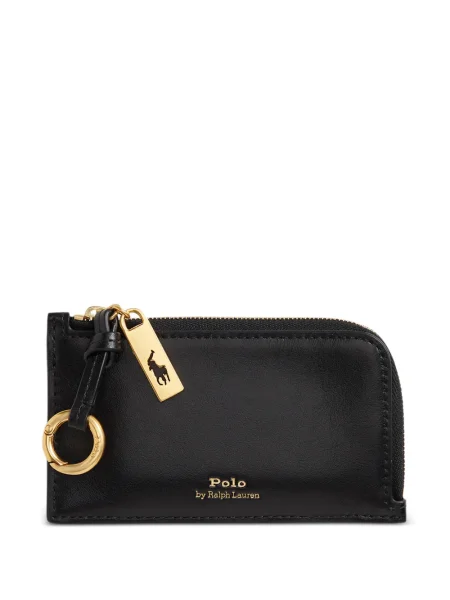 Ριγέ δερμάτινος κάλτσες Polo Ralph Lauren με κορδόνι μαύρο