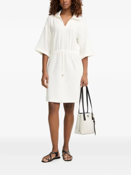 Rochie mini Liu Jo cu broderie alb