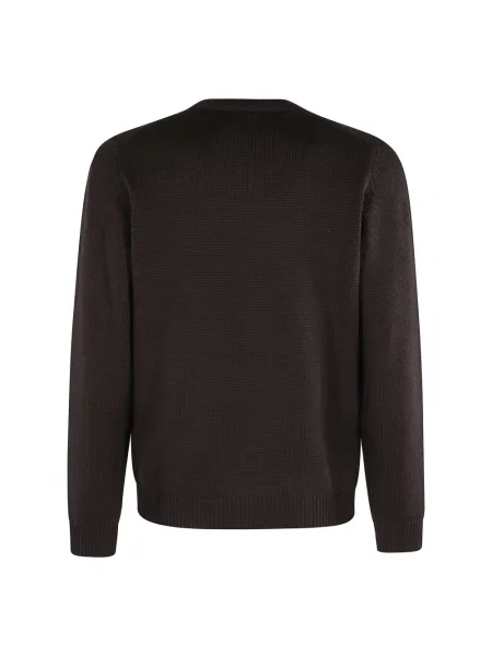 Sweter Roberto Collina brązowy