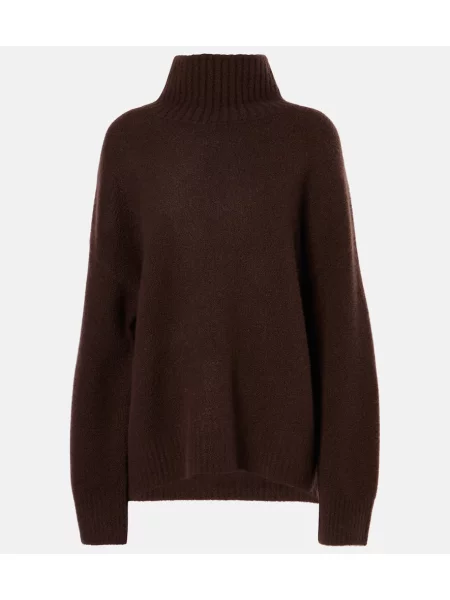 Heláncă Lisa Yang din cașmir maro