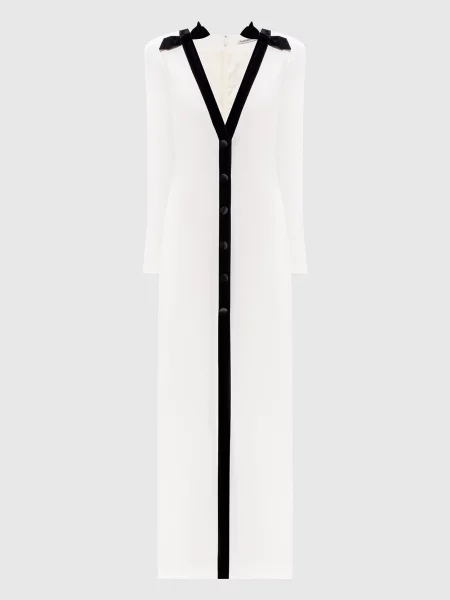 Сукня Cady з контрастним окантуванням Alessandra Rich біла