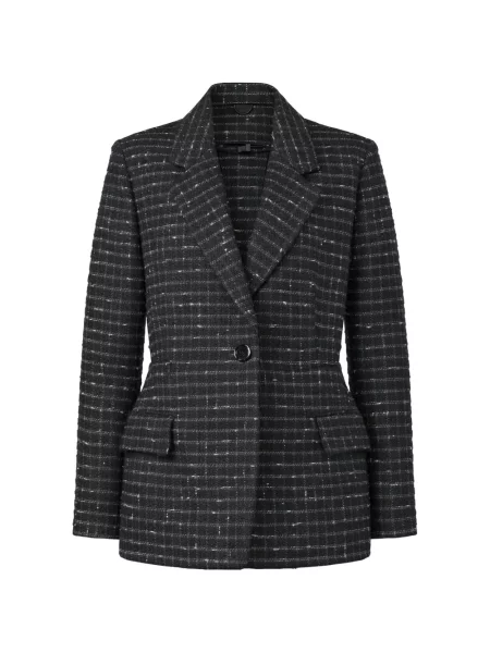 Sacou Msgm în carouri negru