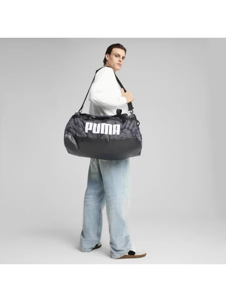 PUMA ŚCzerwonynia torba sportowa Challenger z nadrukiem na całej powierzchni 58 l Akcesoria OSFA czarny