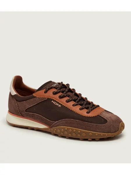 HOFF Sneakers Bridge MKII | piele întoarsă maro