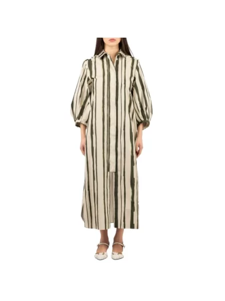 Sukienka koszulowa Max Mara Studio zielona