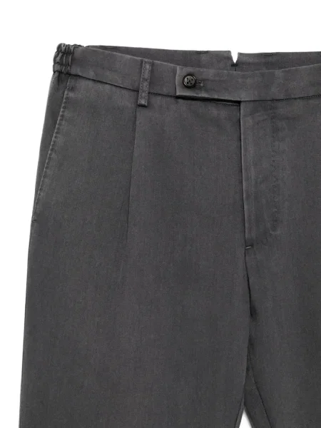 Pantaloni Berwich plisate gri