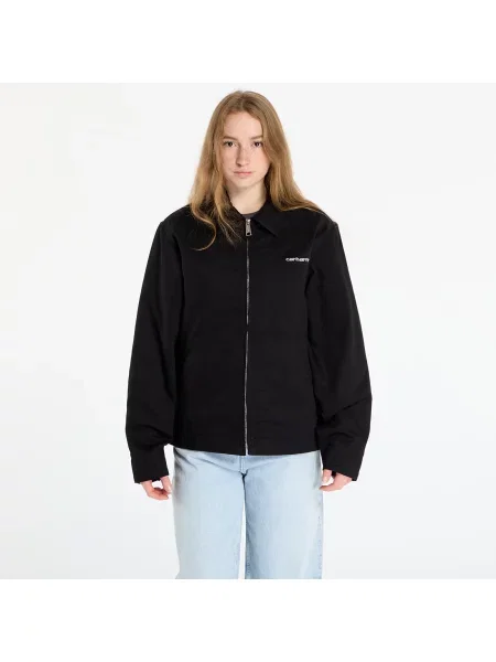 Μπουφάν Carhartt WIP Module Script Jacket UNISEX Black/ White Rigid L λευκό