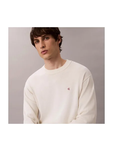 Geacă de blugi Calvin Klein Jeans alb