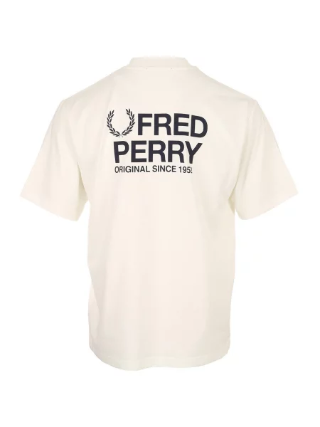 Tričko Fred Perry Back Print Fred Perry T-Shirt White XL bílé