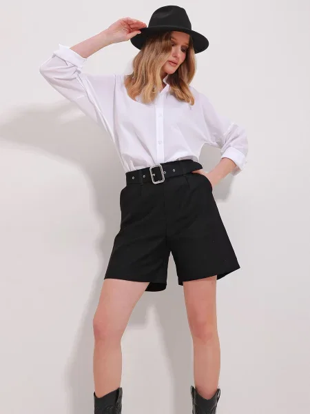 Шорты Trend Alaçatı Stili черные