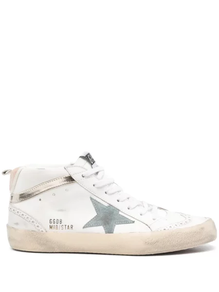 Sneakerși Golden Goose Mid Star alb