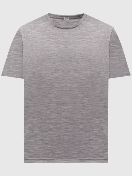 Меланжева футболка з вовни Capobianco сіра