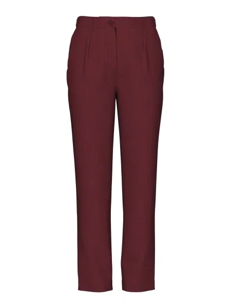 PIECES Pantaloni cutați PCKamil cireș roșu