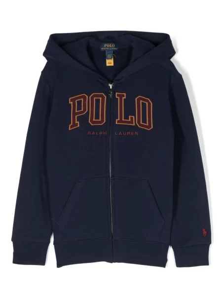 Bluza z kapturem dziecięca Polo Ralph Lauren niebieska