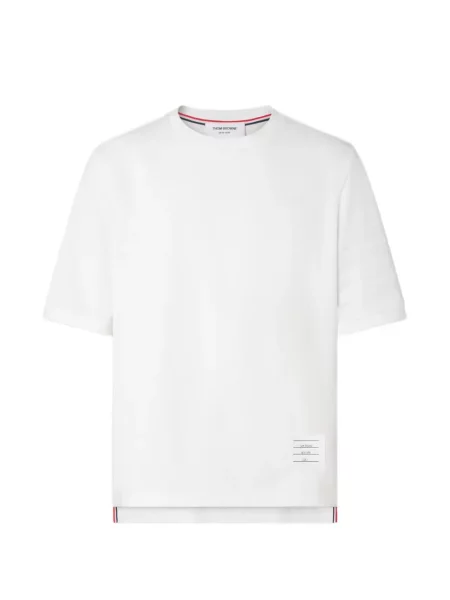 Tricou Thom Browne din jerseu alb