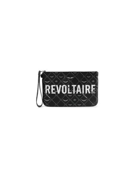 Kopertówka Zadig & Voltaire skórzana czarna