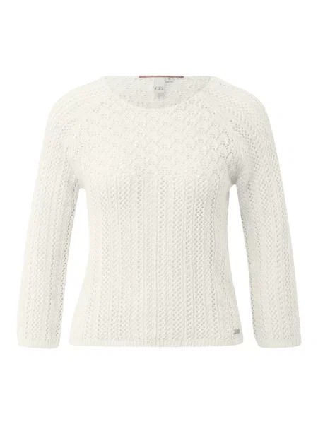 QS Pulover coajă de ou alb