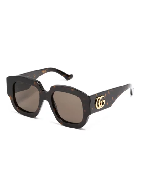 Sluneční brýle Gucci Eyewear hnědé