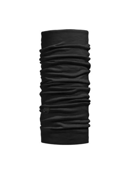 Fular Buff din lână merinos negru