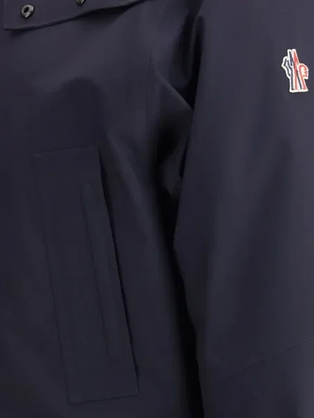 Jakna Moncler Grenoble s kapuljačom plava