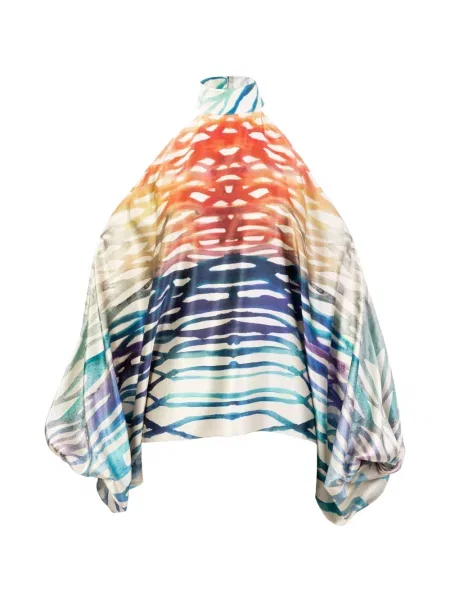 Bluza Silvia Tcherassi s printom plava