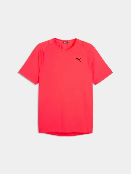 Спортивна футболка PUMA M Pwrmode Tee комбінований верх червоний