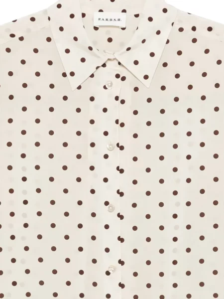 Cămașă P.a.r.o.s.h. cu buline lungă