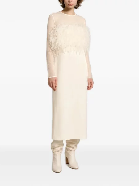 Maxi šaty Alberta Ferretti biela