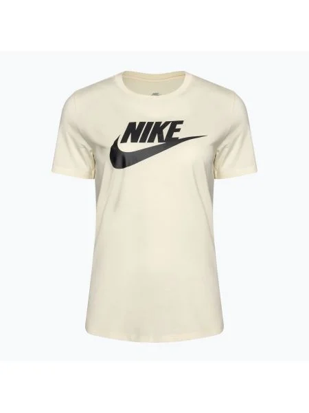 Дамска тениска Nike Sportswear Club Essentials Logo кокосово мляко/черно черно