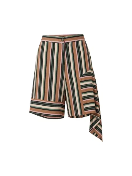 Bermudy Trussardi w paski z paskiem